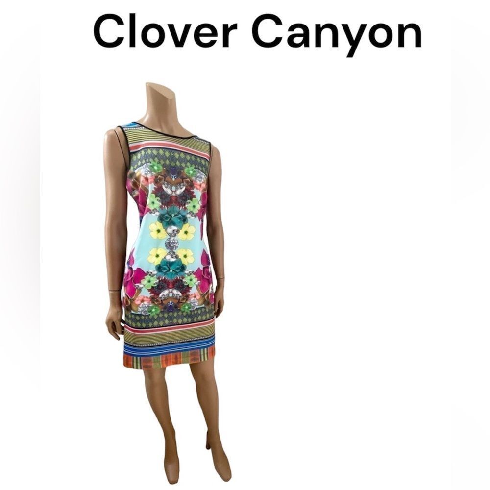 NEW Clover Canyon Kaleidoscope Print Mini Dress S